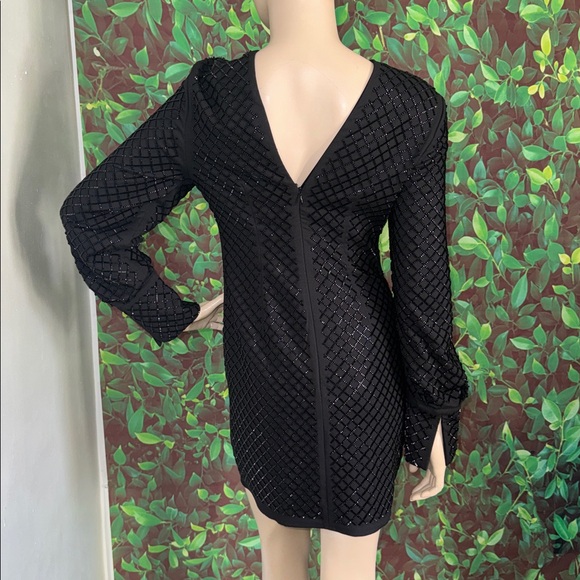 H&M Black Beaded Dress Cocktail Dress - Picture 5 of 17